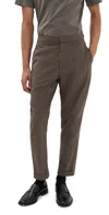Officine Generale Joseph Seersucker Pants Taupe In Taupe