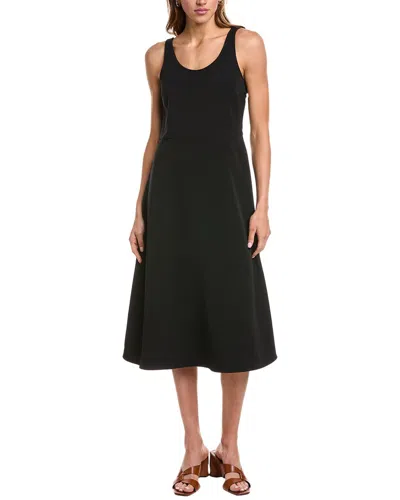 Officine Generale Judith Midi Dress In Black