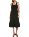 Officine Generale Judith Midi Dress In Black