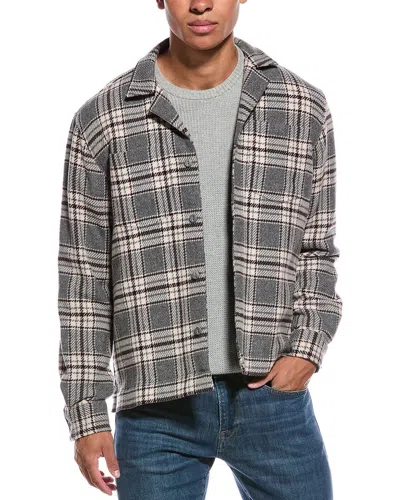 Officine Generale Justin Wool-blend Jacket In Gray