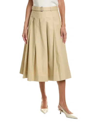 Officine Generale Kenia Twill Skirt In Neutral