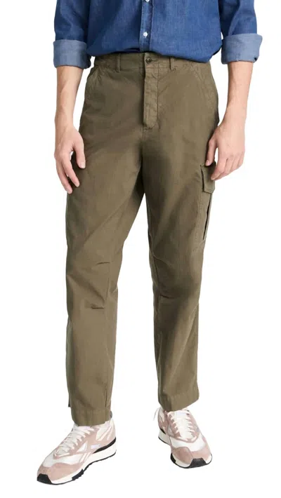 Officine Generale Kenny Pigment Dyed Pants In Olive Bonsai In Multi