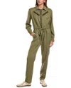Officine Generale Kho Jumpsuit In Green