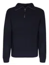 Officine Generale Tarek Wool Jumper In Blue