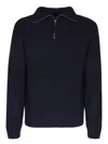 Officine Generale Tarek Wool Jumper In Blue