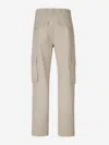Officine Generale Officine Générale Kyan Cargo Trousers In Beige