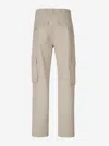 Officine Generale Officine Générale Kyan Cargo Trousers In Beige