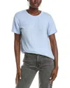 Officine Generale Lara Linen-blend T-shirt In Blue