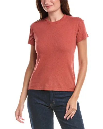 Officine Generale Lara Linen-blend T-shirt In Multi