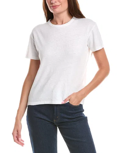 Officine Generale Lara Linen-blend T-shirt In Multi