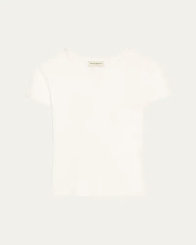 Officine Generale Lara Short-sleeve Shirt In White