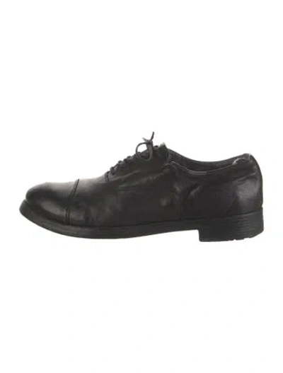 Pre-owned Officine Generale Leather Oxfords In Black