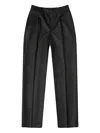 Officine Generale Leather Trousers In Black