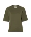 Officine Generale Leila Cotton T-shirt In Green