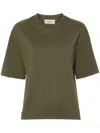 Officine Generale Leila Cotton T-shirt In Green