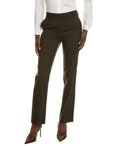 Officine Generale Lenya Wool Pant In Brown