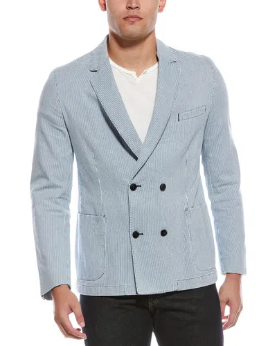 Officine Generale Leon Blazer In Blue