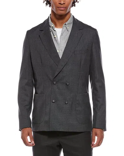 Officine Generale Leon Wool Jacket In Black