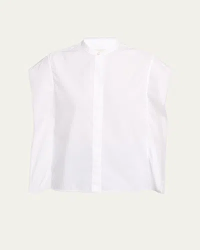 Officine Generale Leonore Cotton Poplin Shirt In White