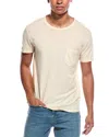 Officine Generale Linen-blend T-shirt In Neutral
