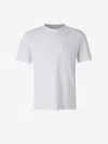 Officine Generale Fine-knit T-shirt In White