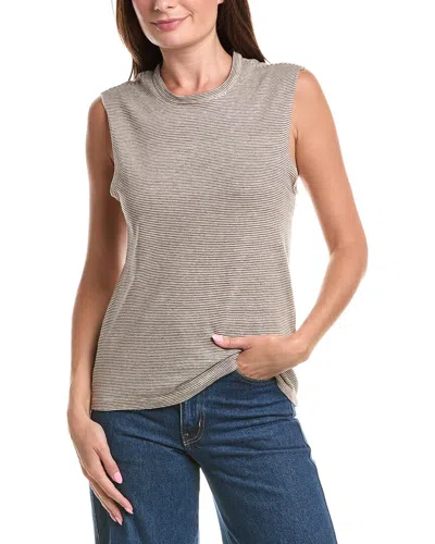 Officine Generale Linen-blend Tank Top In Neutral