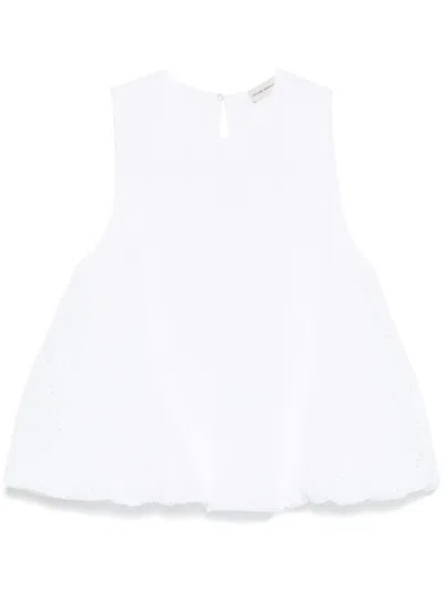 Officine Generale Lio Tank Top In White
