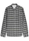 Officine Generale Officine Générale Lipp Checked Brushed Cotton Shirt In Gray