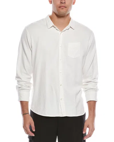 Officine Generale Lipp Solid Shirt In White
