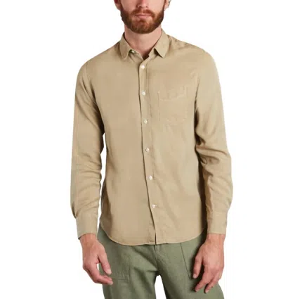Officine Generale Khaki Dante Shirt In Green