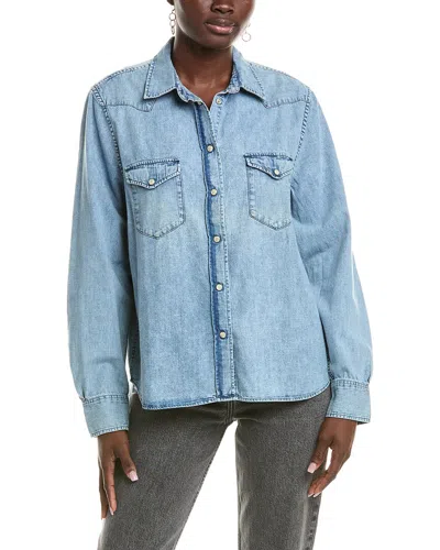 Officine Generale Livia Denim Shirt In Blue