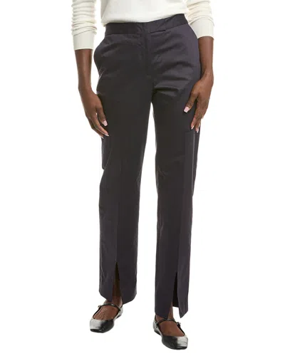 Officine Generale Liza Satin Pant In Blue