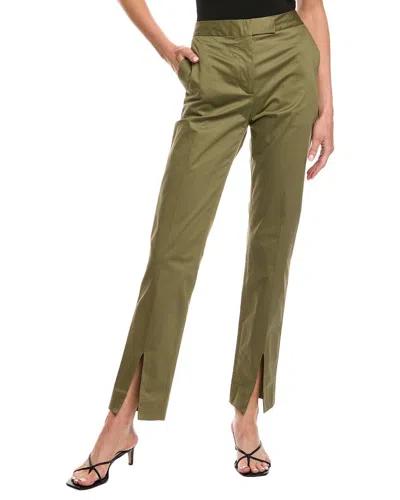 Officine Generale Liza Satin Pant In Green