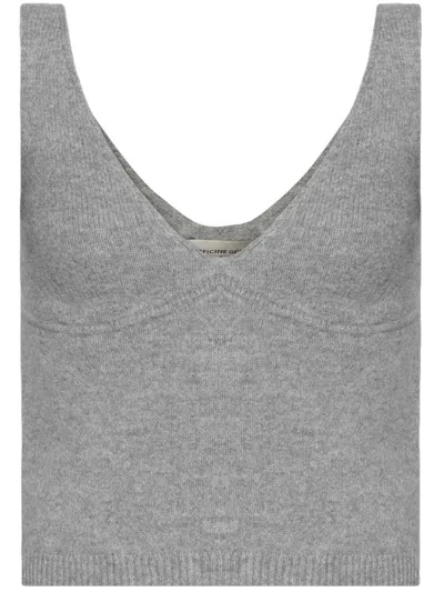 Officine Generale Loane Tank Top In Grey