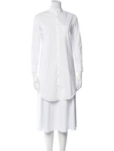 Pre-owned Officine Generale Long Dress In White