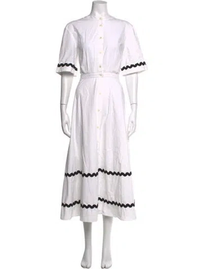 Pre-owned Officine Generale Long Dress In White