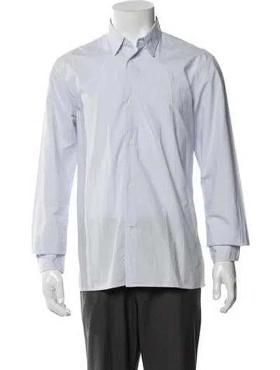 Pre-owned Officine Generale Long Sleeve Dress Shirt In Blue