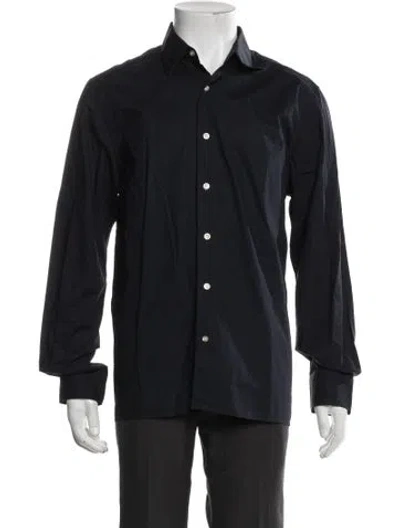 Pre-owned Officine Generale Long Sleeve Dress Shirt In Blue