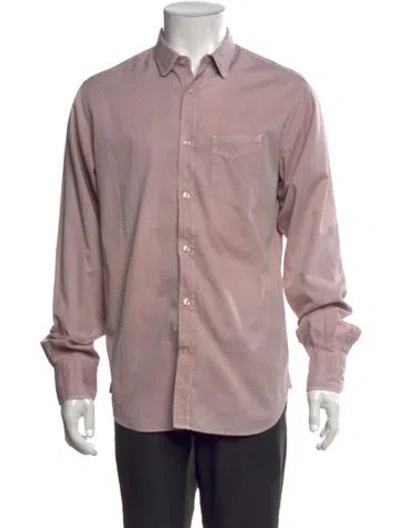 Pre-owned Officine Generale Long Sleeve Dress Shirt In Purple