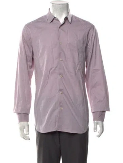 Pre-owned Officine Generale Long Sleeve Dress Shirt In Purple