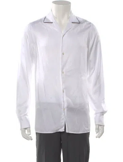 Pre-owned Officine Generale Long Sleeve Dress Shirt In White
