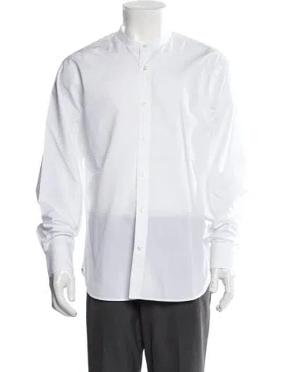 Pre-owned Officine Generale Long Sleeve Dress Shirt In White