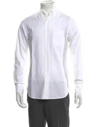 Pre-owned Officine Generale Long Sleeve Dress Shirt In White