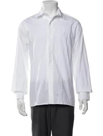 Pre-owned Officine Generale Long Sleeve Dress Shirt In White