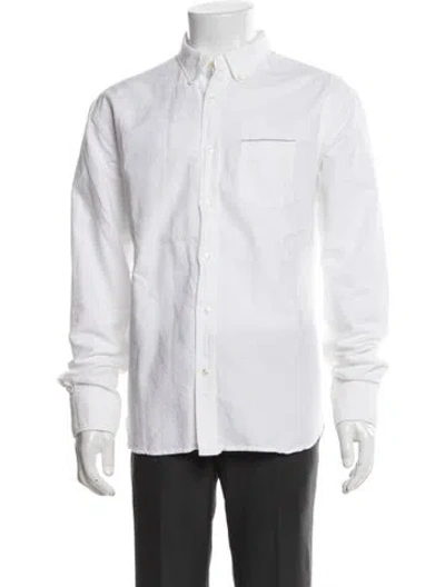 Pre-owned Officine Generale Long Sleeve Dress Shirt In White