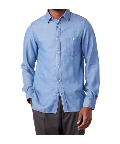 Officine Generale Long Sleeve Shirt In Blue