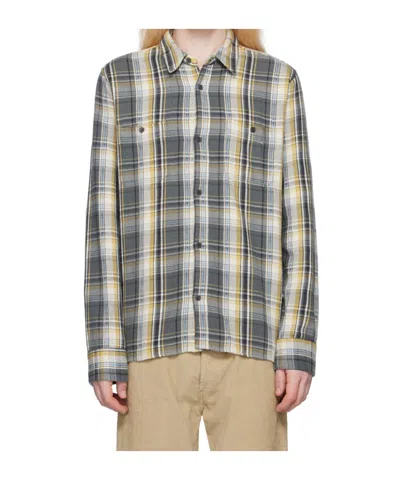 Officine Generale Long Sleeve Shirt In Gray