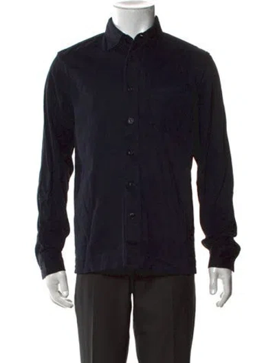 Pre-owned Officine Generale Long Sleeve Shirt In Black