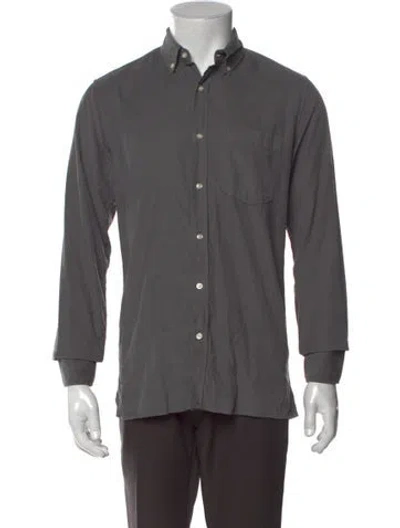 Pre-owned Officine Generale Long Sleeve Shirt In Gray