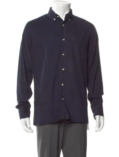Pre-owned Officine Generale Long Sleeve Shirt In Gray